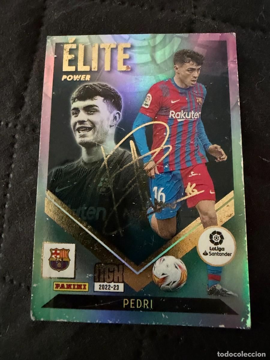 Cromos de f&uacute;tbol: megacracks 22-23 elite power pedri firmado