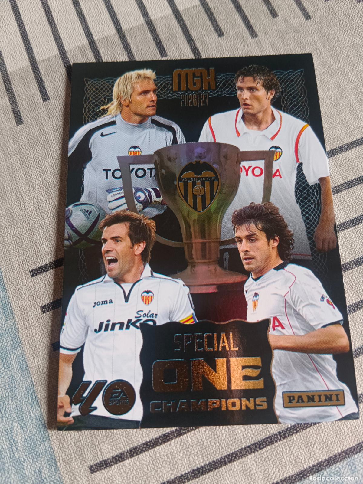Cromos de f&uacute;tbol: 2026 2027 26 27 MEGACRACKS SPECIAL ONE CHAMPIONS VALENCIA SERIE STARS ON 25 NUEVA