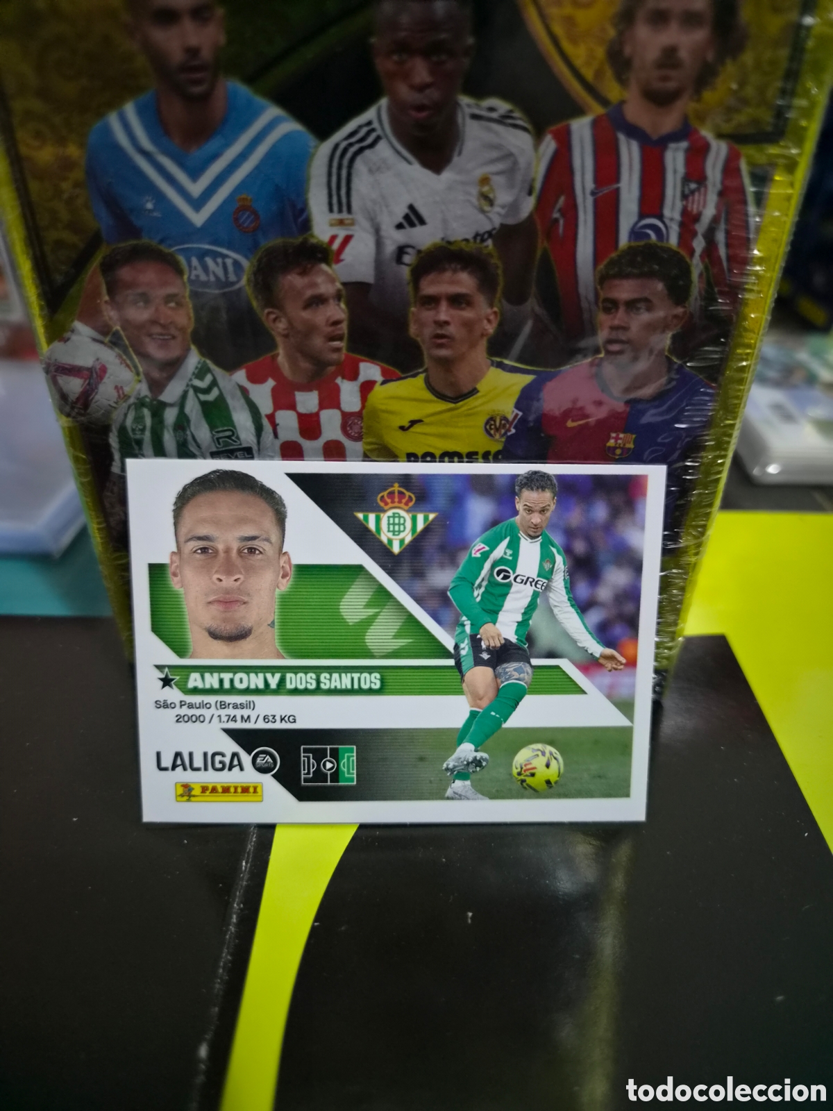 Cromos de f&uacute;tbol: N&deg;18 Betis Antony Liga Este 26/27