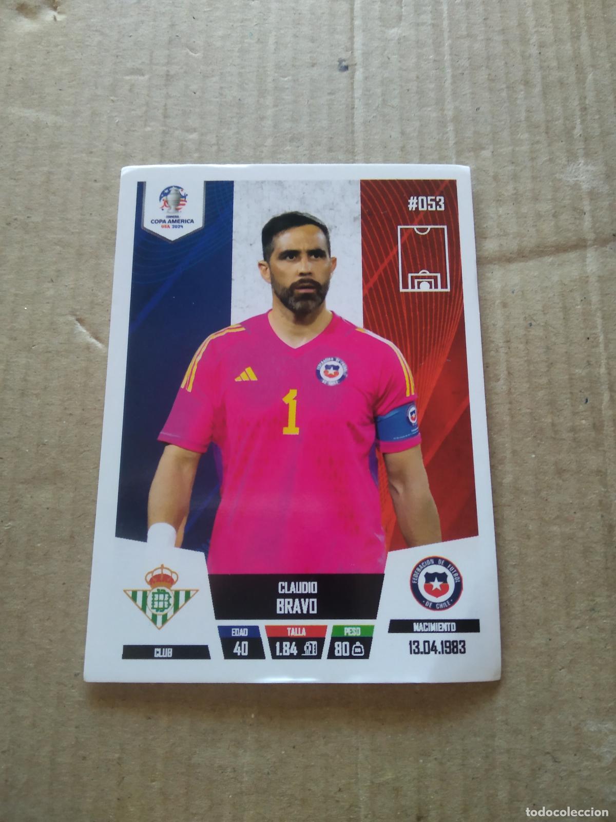 Cartes &agrave; collectionner de Football: 53 CLAUDIO BRAVO CHILE CROMO FUTBOL COPA AMERICA 2024 EDITADO EN PERU
