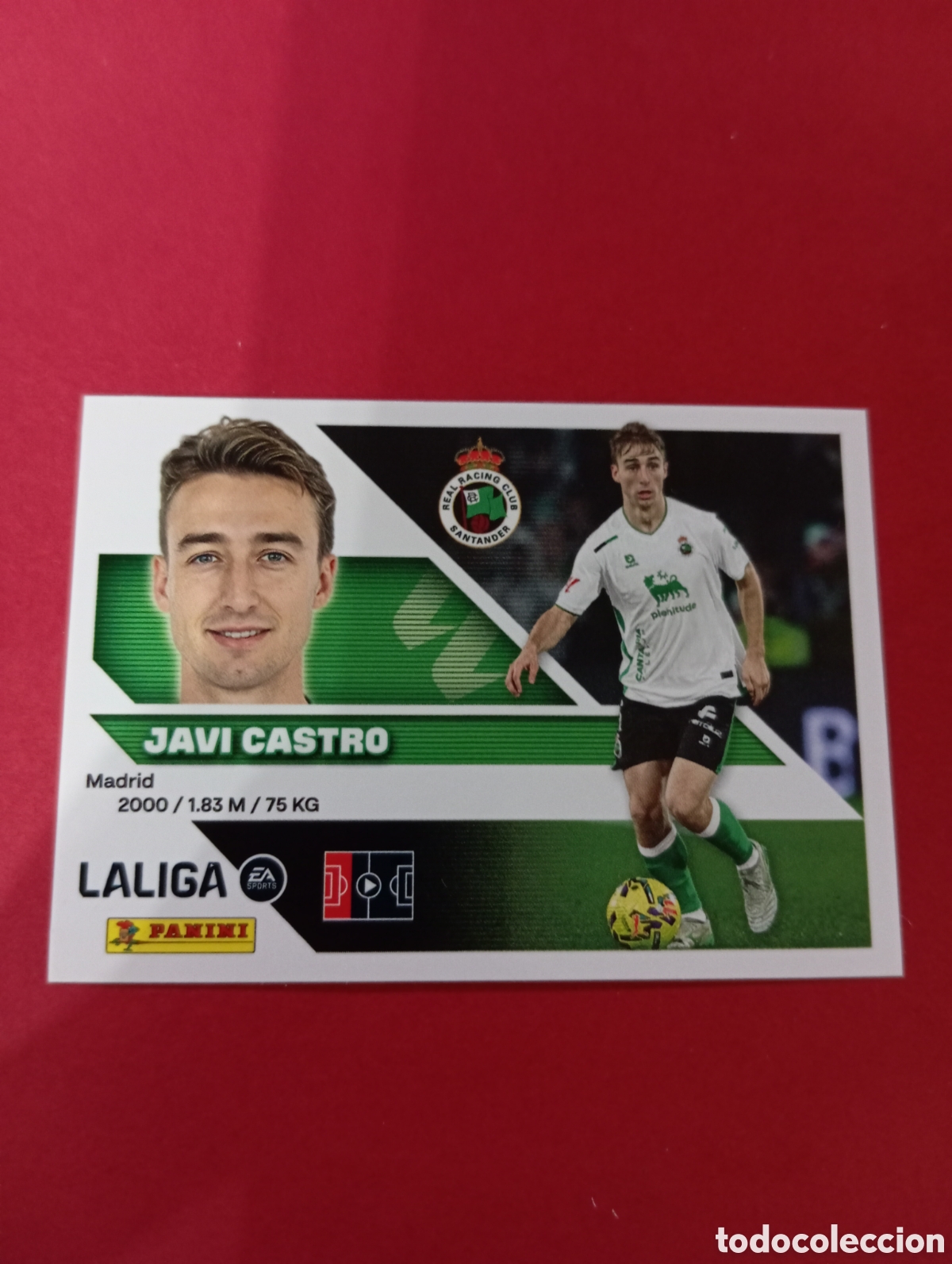 Figurine di Calcio: Javi Castro Racing de Santander n&deg;8 / PANINI LIGA ESTE 2026/2027