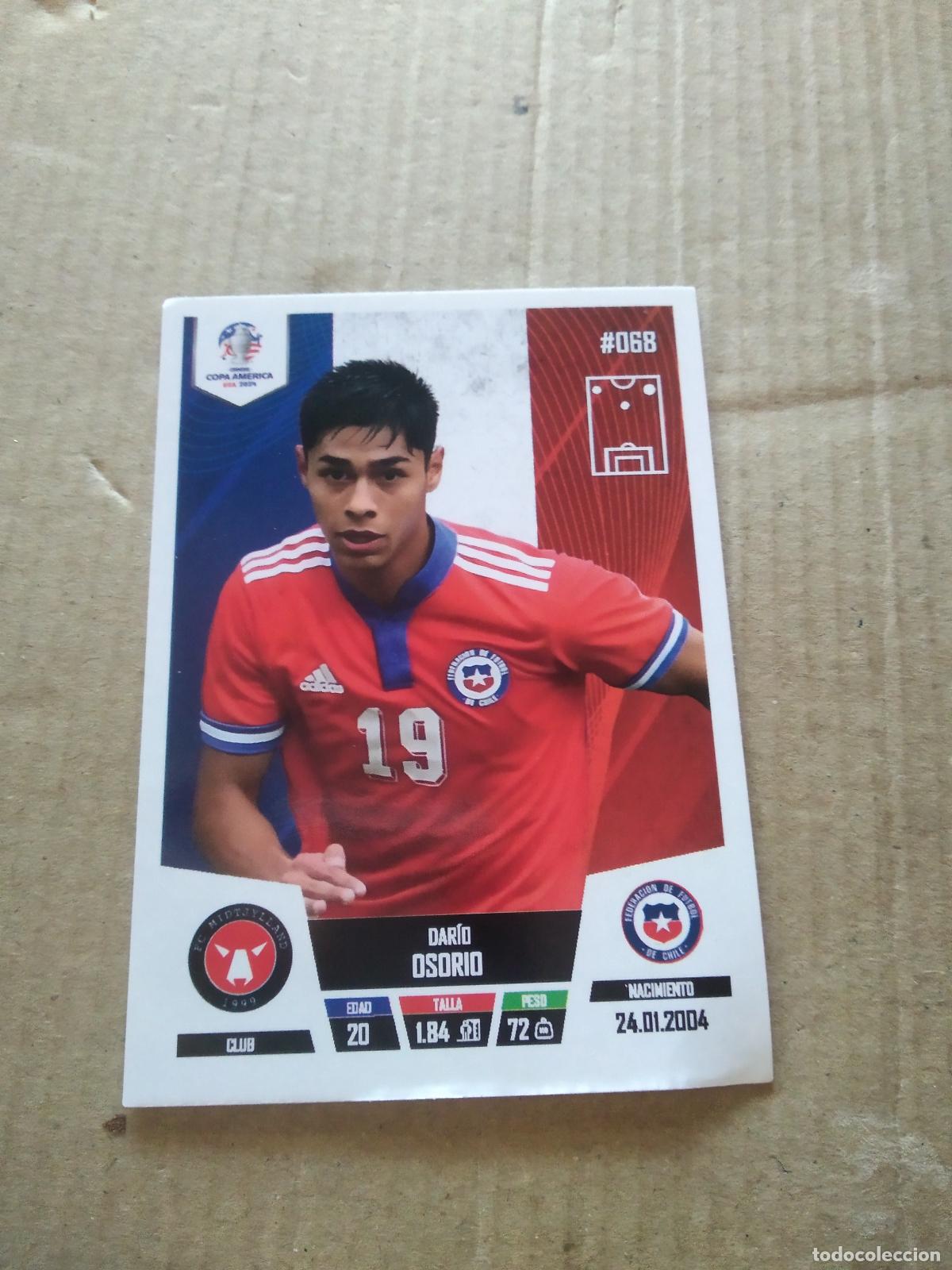 Figurine di Calcio: 68 DARIO OSORIO CHILE CROMO FUTBOL COPA AMERICA 2024 EDITADO EN PERU