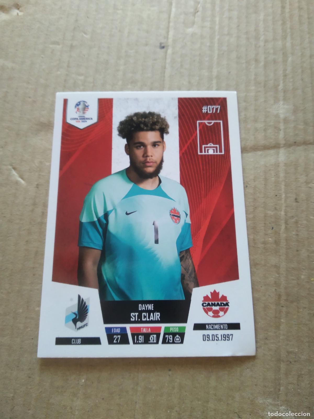 Fu&szlig;ball-Sticker: 77 DAYNE ST CLAIR CANADA CROMO FUTBOL COPA AMERICA 2024 EDITADO EN PERU