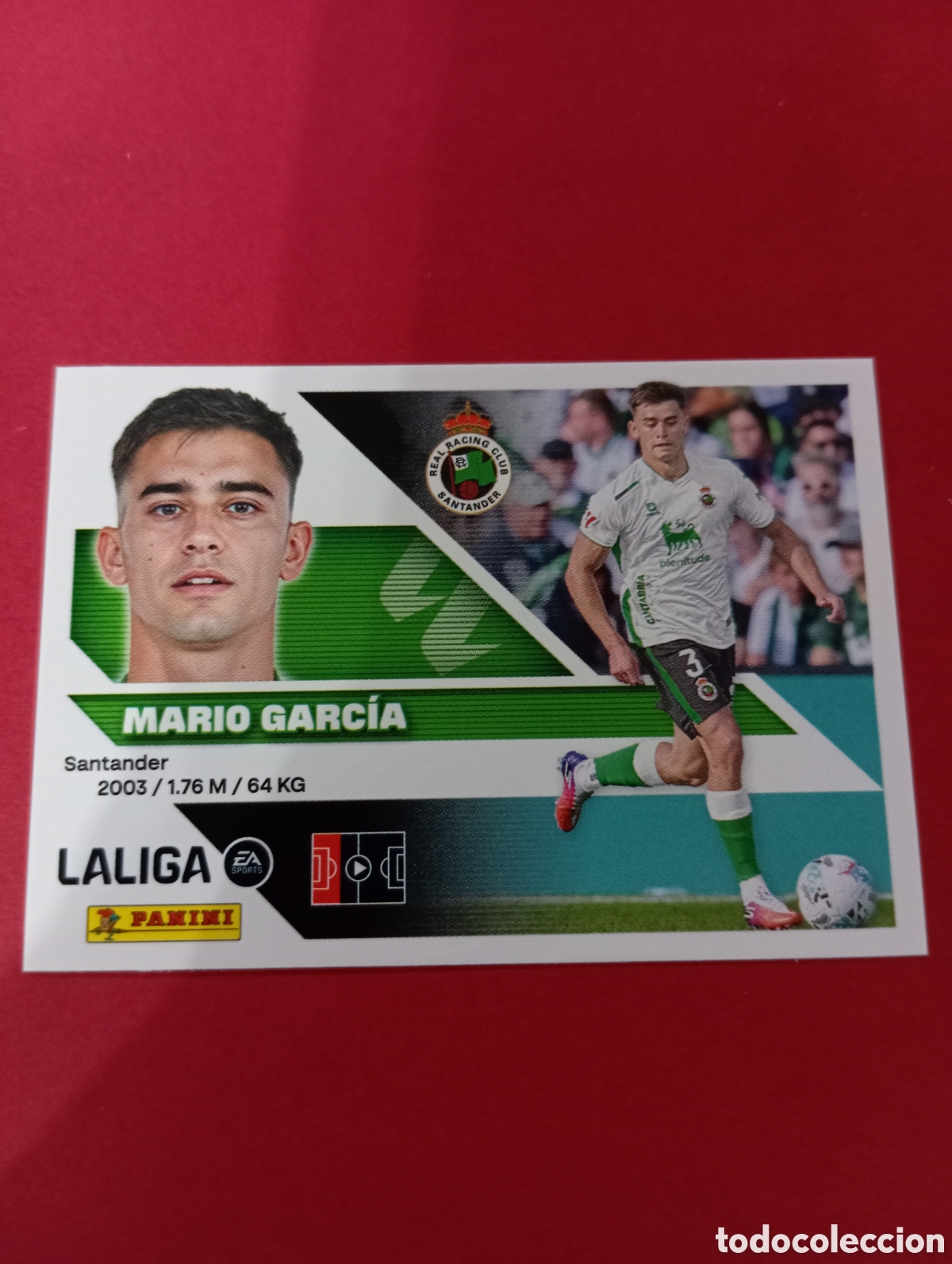 Fu&szlig;ball-Sticker: Mario Garc&iacute;a Racing de Santander n&deg;9B / PANINI LIGA ESTE 2026/2027