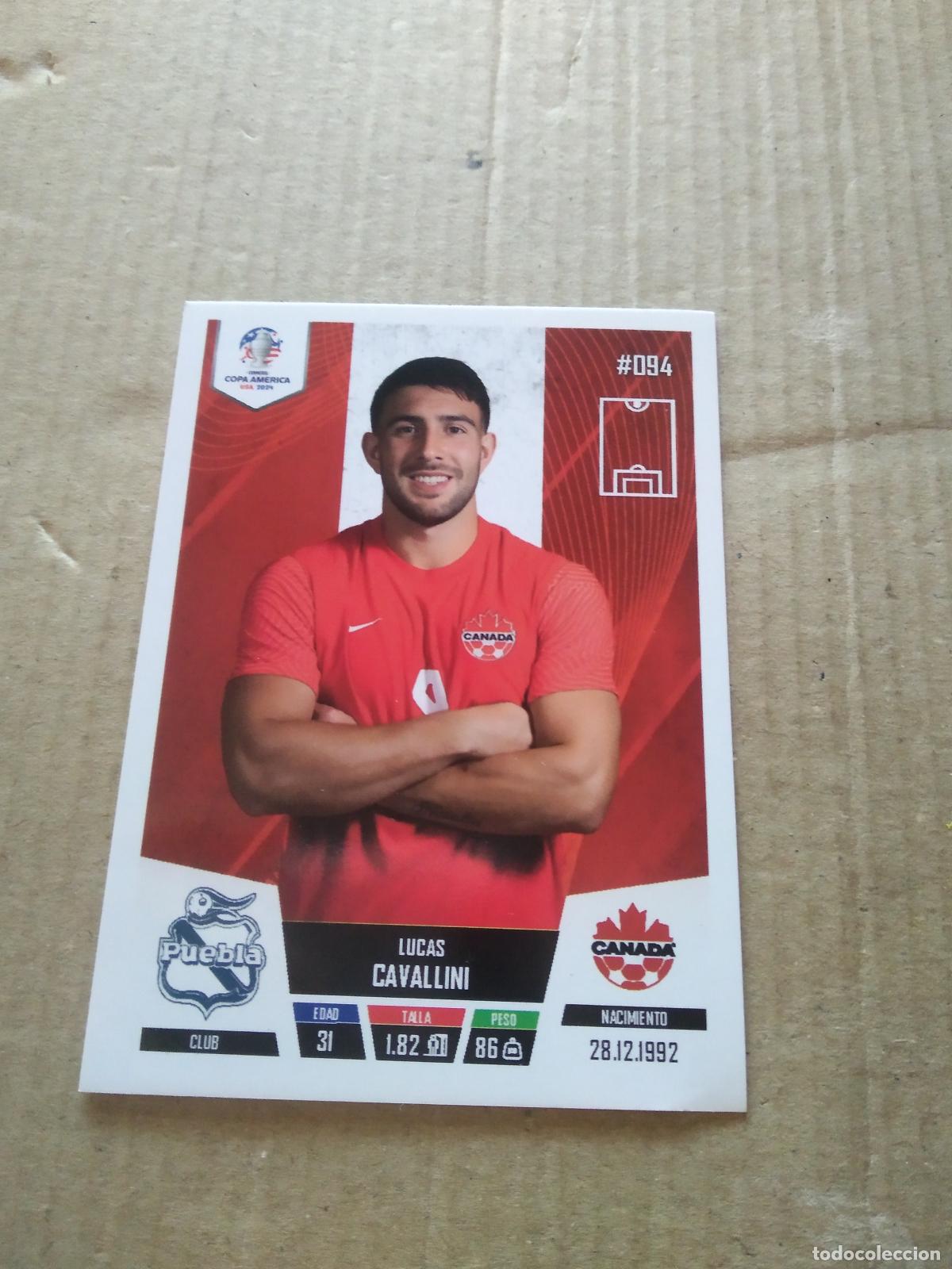 Fu&szlig;ball-Sticker: 94 LUCAS CAVALLINI CANADA CROMO FUTBOL COPA AMERICA 2024 EDITADO EN PERU