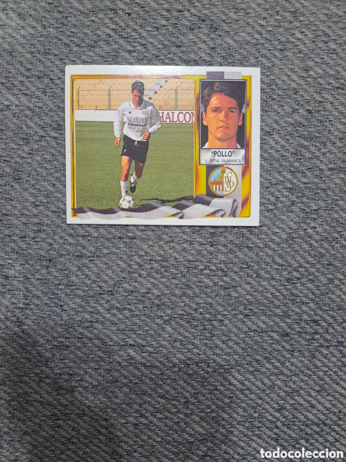 Fu&szlig;ball-Sticker: Pollo. Salamanca. Versi&oacute;n comillas. Liga Este 95-96