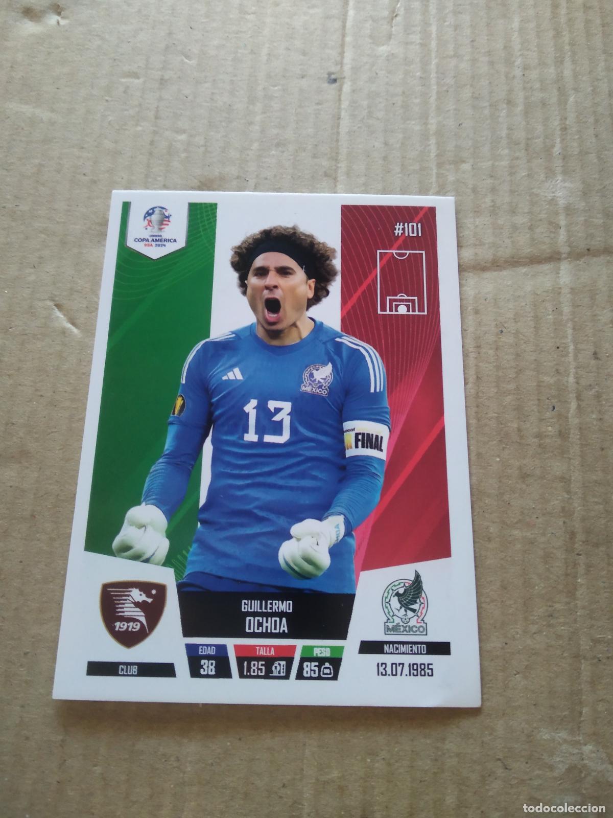 Fu&szlig;ball-Sticker: 101 GUILLERMO OCHOA MEXICO CROMO FUTBOL COPA AMERICA 2024 EDITADO EN PERU