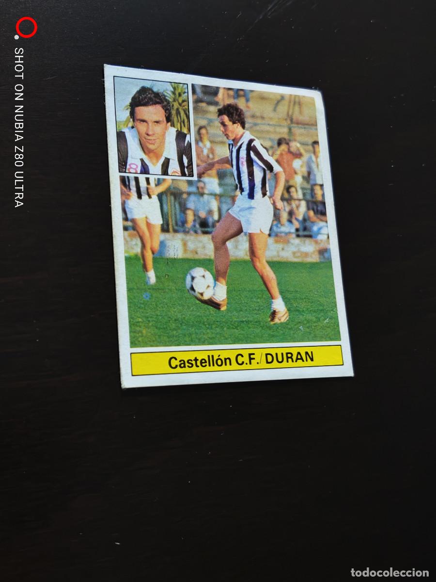 Figurine di Calcio: Dur&aacute;n Coloca Castell&oacute;n CF Editorial Este 81/82. 1981/1982, despegado