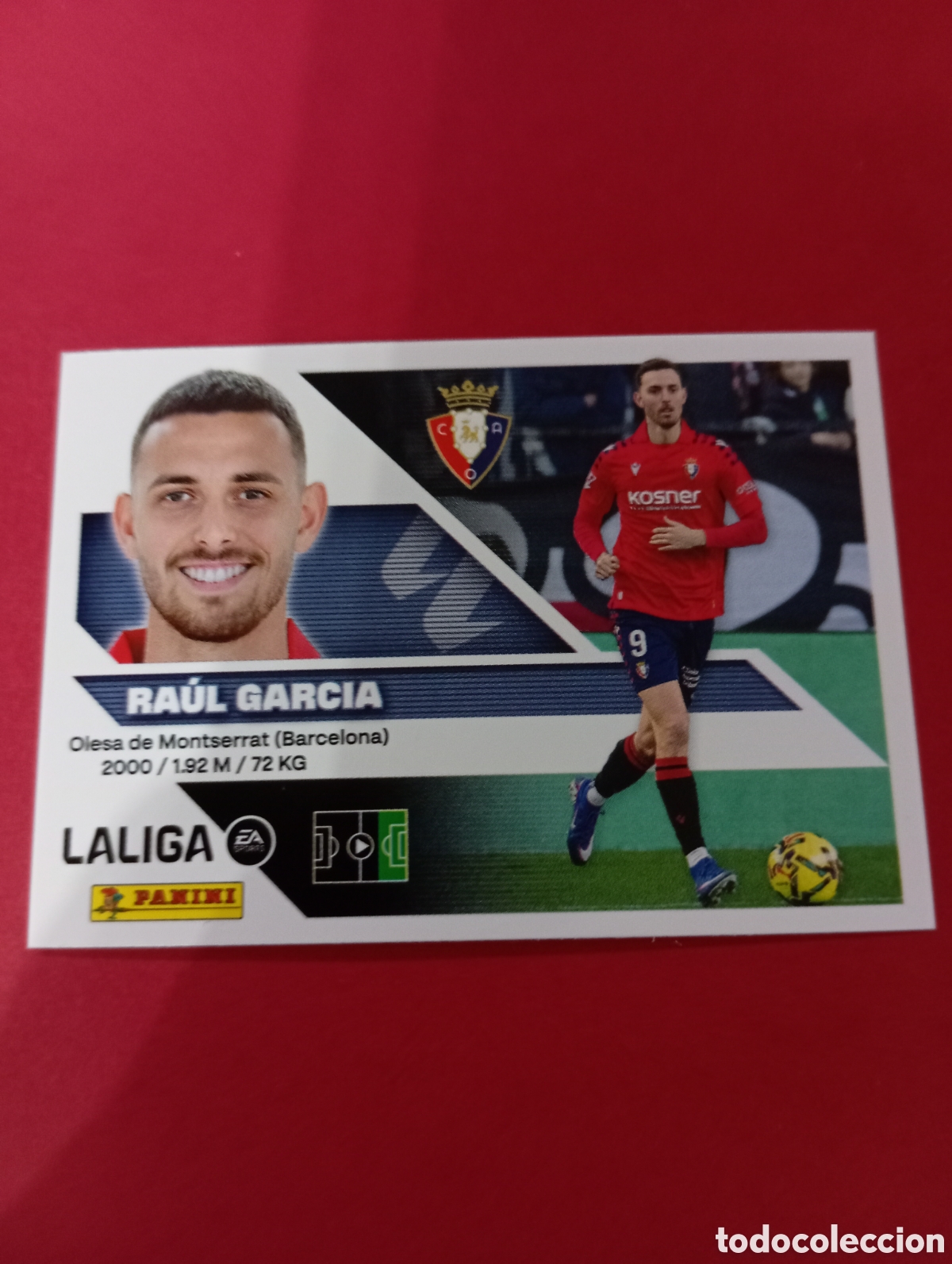 Fu&szlig;ball-Sticker: Ra&uacute;l Garc&iacute;a Osasuna n&deg;18 / PANINI LIGA ESTE 2026/2027