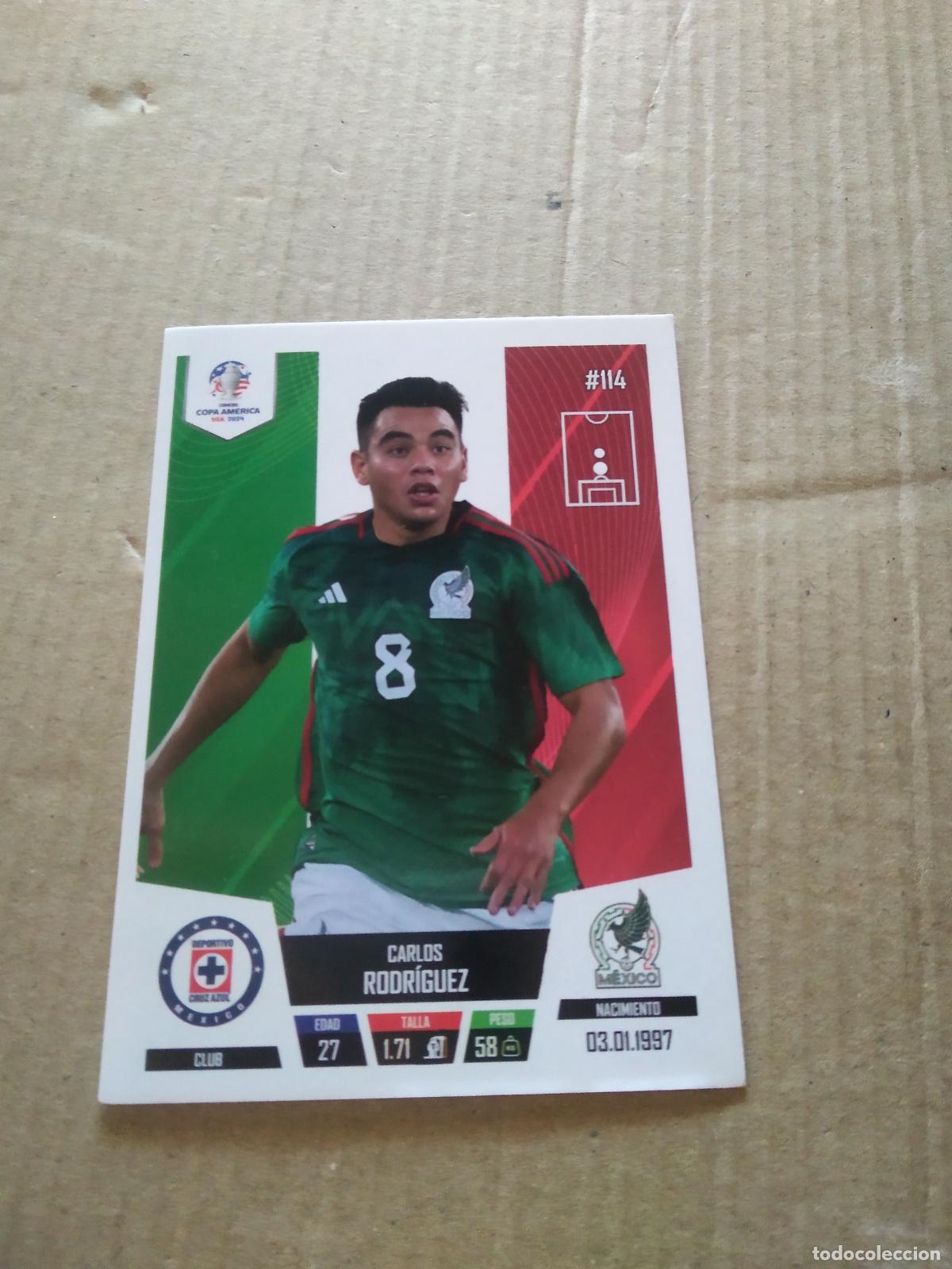 Fu&szlig;ball-Sticker: 114 CARLOS RODRIGUEZ MEXICO CROMO FUTBOL COPA AMERICA 2024 EDITADO EN PERU