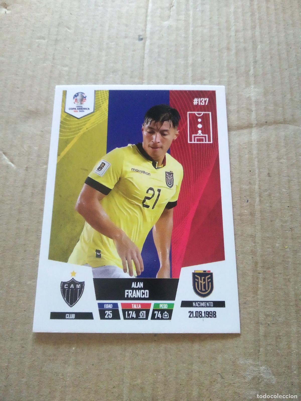 Figurine di Calcio: 137 ALAN FRANCO ECUADOR CROMO FUTBOL COPA AMERICA 2024 EDITADO EN PERU