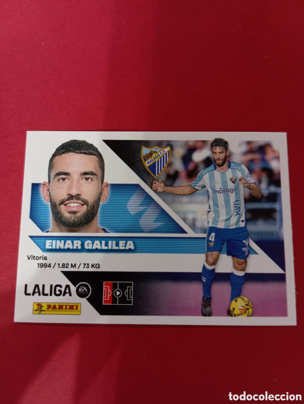 Figurine di Calcio: Einar Galilea M&aacute;laga n&deg;8 / PANINI LIGA ESTE 2026/2027