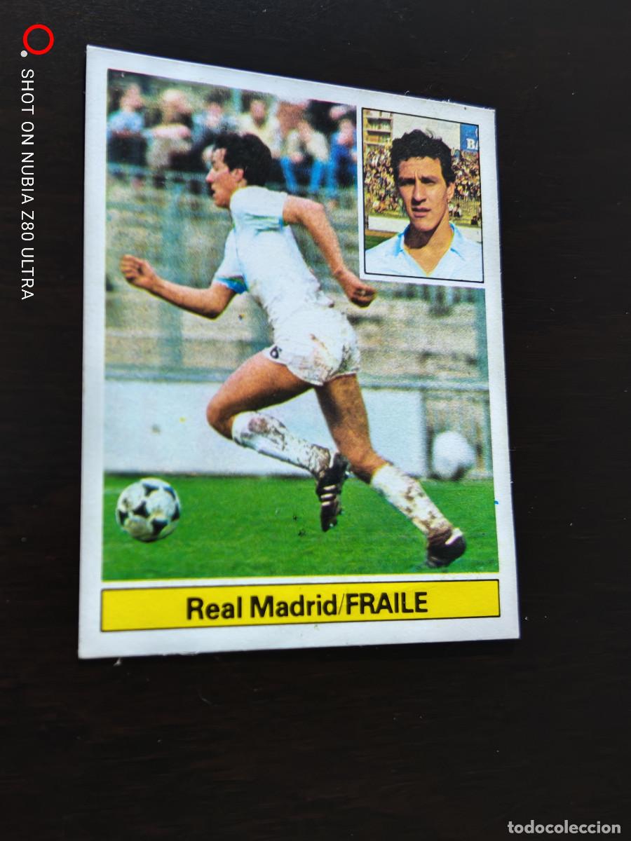 Fu&szlig;ball-Sticker: Fraile Real Madrid CF Fichaje n&ordm;10, Editorial Este 81/82. 1981/1982, despegado