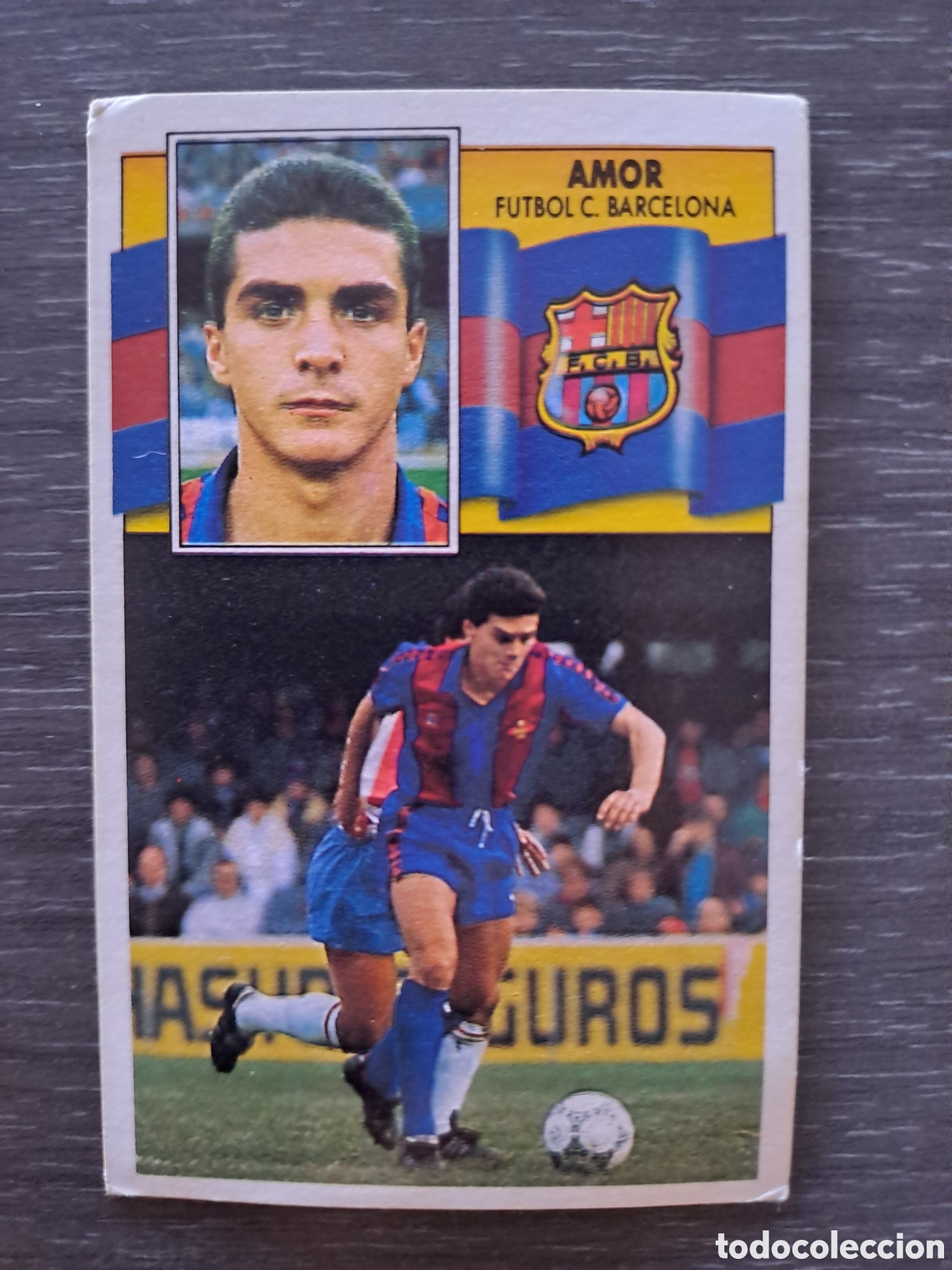 Fu&szlig;ball-Sticker: LIGA ESTE 90-91 &mdash; BAKERO BARCELONA &mdash; SIN PEGAR Cromo original de BAKERO, jugador del F.C. Barcelona