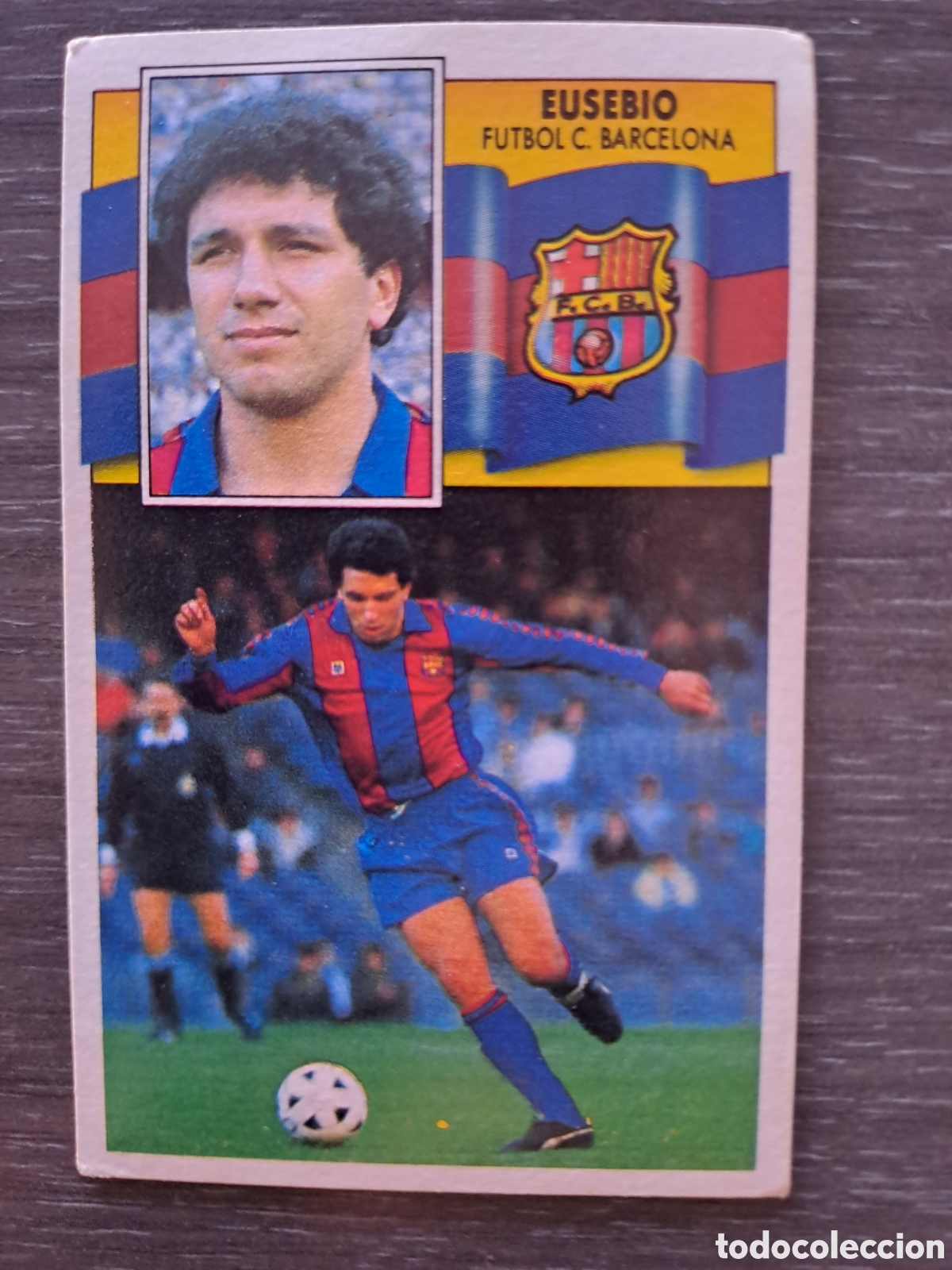 Fu&szlig;ball-Sticker: LIGA ESTE 90-91 &mdash; EUSEBIO BARCELONA &mdash; SIN PEGAR Cromo original de EUSEBIO,
