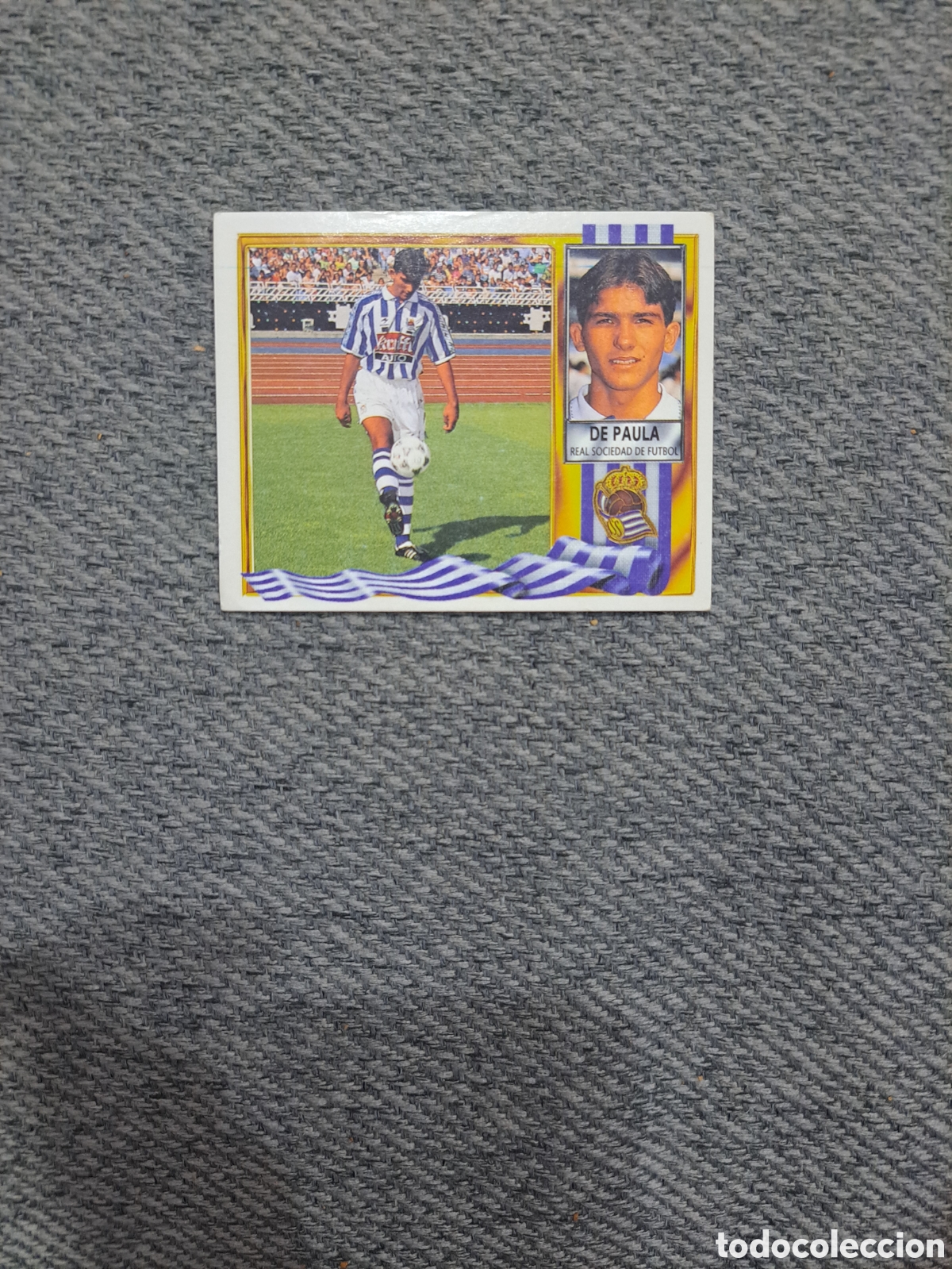 Fu&szlig;ball-Sticker: De Paula (Fichaje N&deg;12) Real Sociedad. Liga Este 95-96