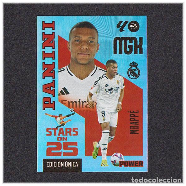 Cartes &agrave; collectionner de Football: MEGACRACKS 2026 2027 26 27 PANINI MBAPPE 450P 450 REAL MADRID STARS ON 25 POWER EDICI&Oacute;N UNICA MGK