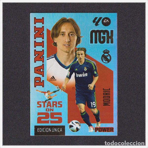 Cartes &agrave; collectionner de Football: MEGACRACKS 2026 2027 26 27 PANINI MODRIC 445P 445 REAL MADRID STARS ON 25 POWER EDICI&Oacute;N UNICA MGK