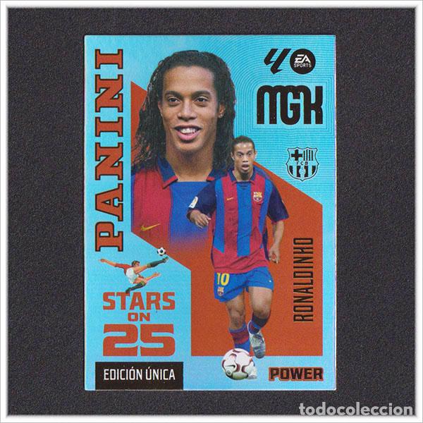 Cartes &agrave; collectionner de Football: MEGACRACKS 2026 2027 26 27 PANINI RONALDINHO 436P 436 BARCELONA STARS ON 25 POWER EDICI&Oacute;N UNICA MGK