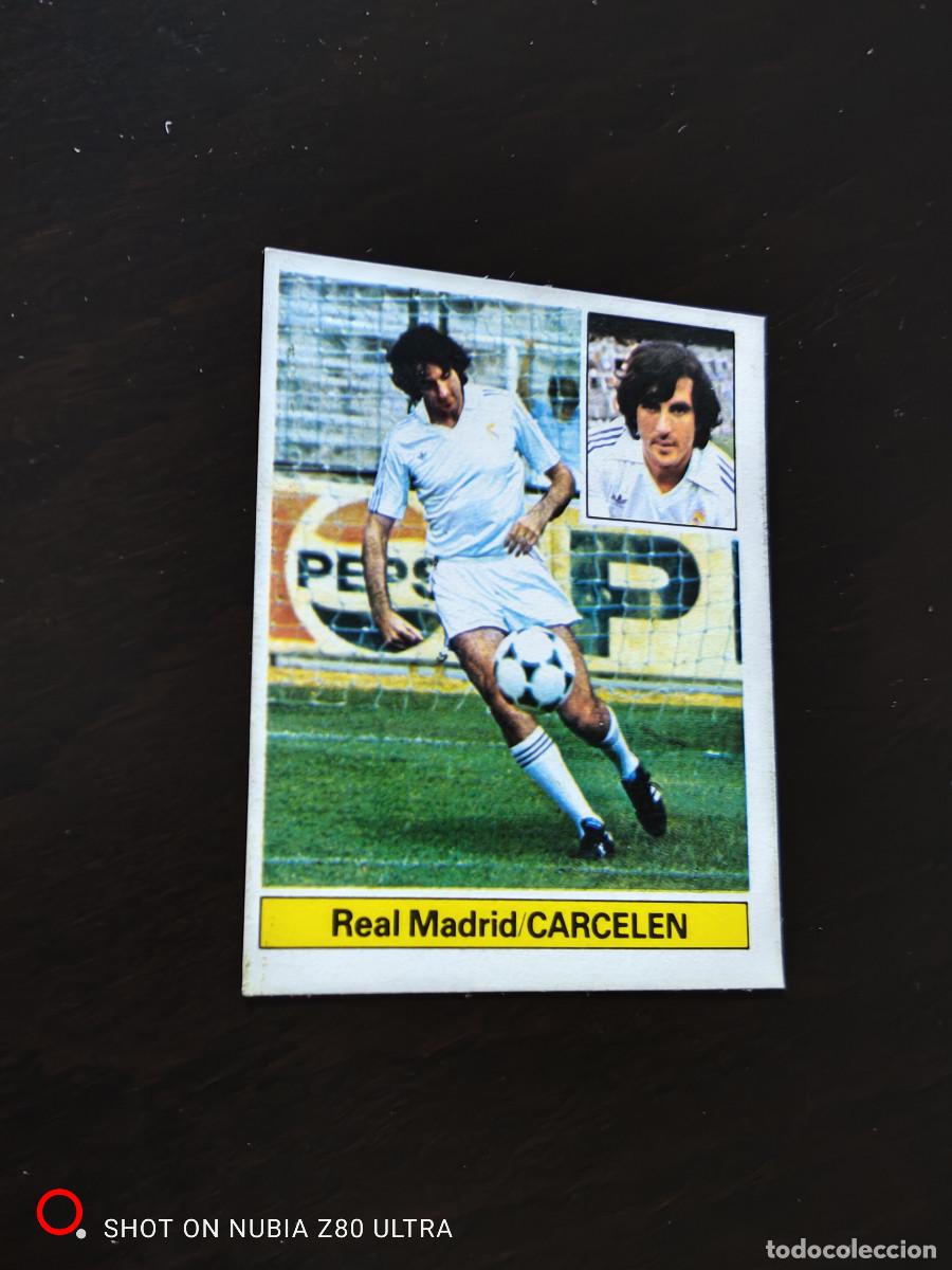 Figurine di Calcio: Carcel&eacute;n Real Madrid Fichaje n&ordm;28, ver trasera , Editorial Este 81/82. 1981/1982, despegado