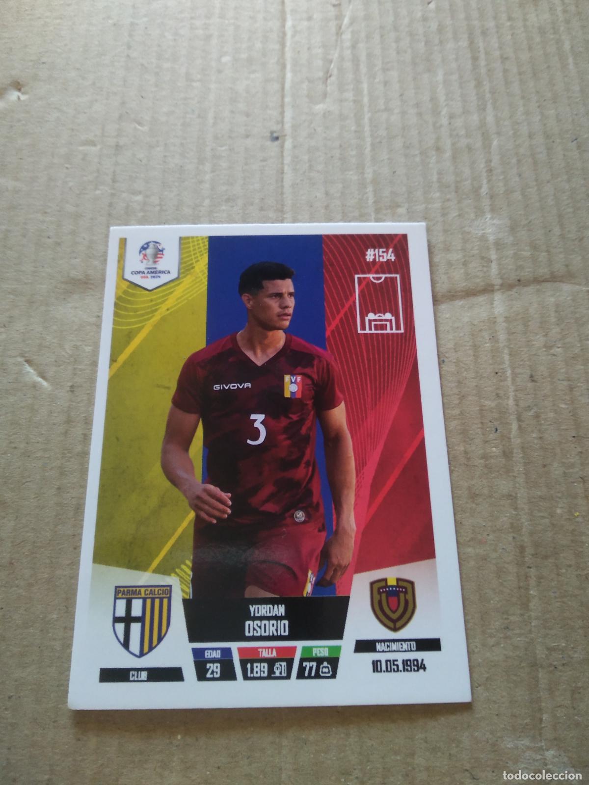 Cartes &agrave; collectionner de Football: 154 YORDAN OSORIO VENEZUELA CROMO FUTBOL COPA AMERICA 2024 EDITADO EN PERU