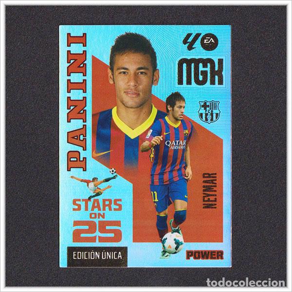 Cartes &agrave; collectionner de Football: MEGACRACKS 2026 2027 26 27 PANINI NEYMAR 446P 446 BARCELONA STARS ON 25 POWER EDICI&Oacute;N UNICA MGK