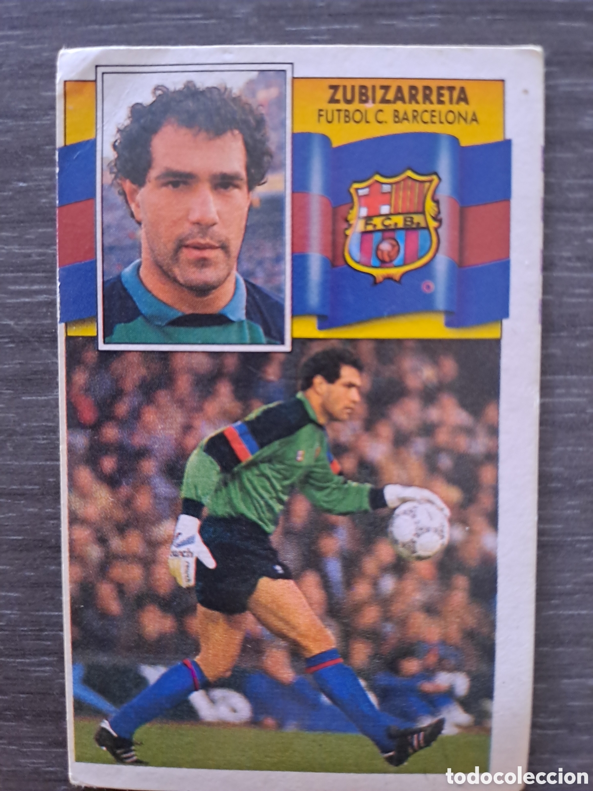 Cartes &agrave; collectionner de Football: LIGA ESTE 90-91 &mdash; ZUBIZARRETA BARCELONA &mdash; SIN PEGAR Cromo original de ZUBIZARRETA,