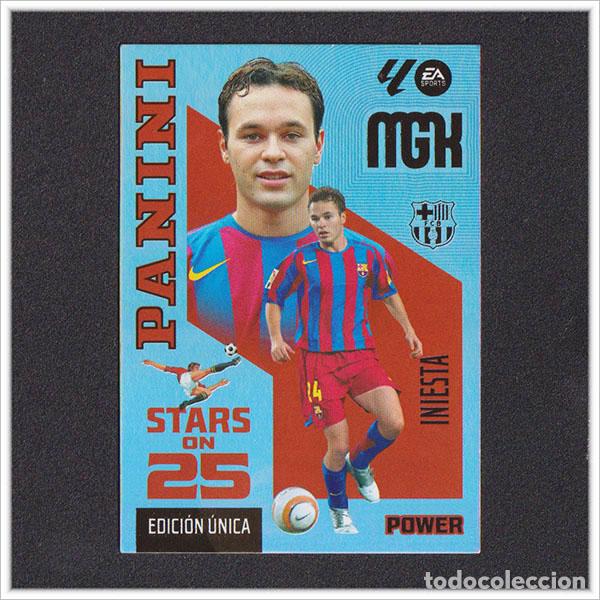 Cartes &agrave; collectionner de Football: MEGACRACKS 2026 2027 26 27 PANINI INIESTA 434P 434 BARCELONA STARS ON 25 POWER EDICI&Oacute;N UNICA MGK