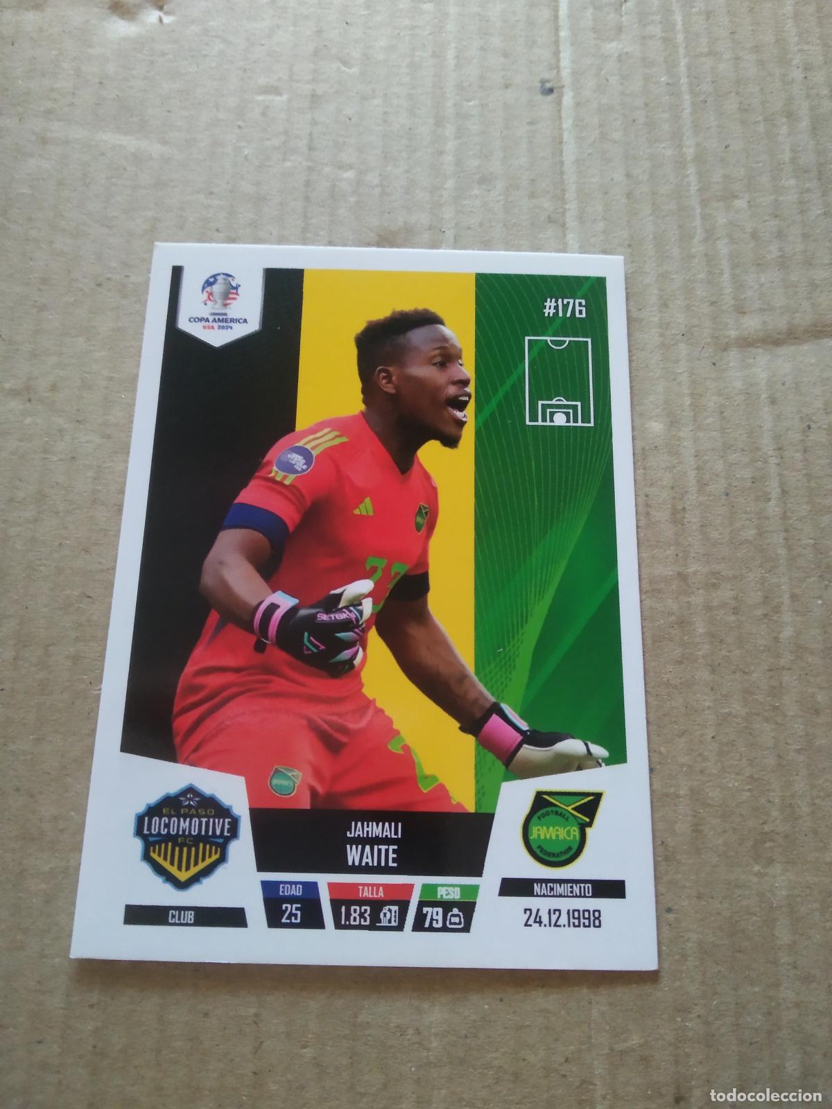 Cartes &agrave; collectionner de Football: 176 JAHMALI WAITE JAMAICA CROMO FUTBOL COPA AMERICA 2024 EDITADO EN PERU