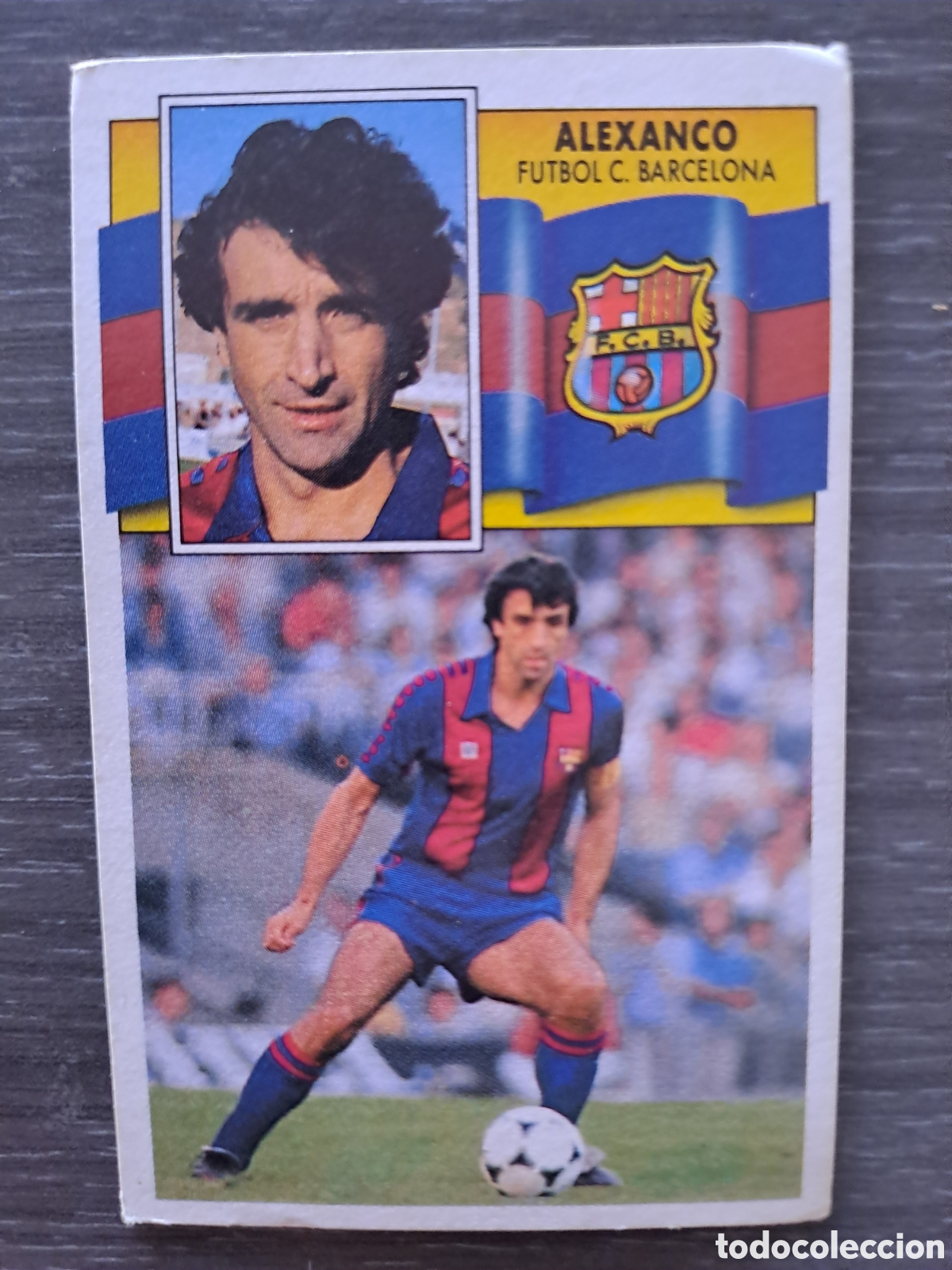 Cartes &agrave; collectionner de Football: LIGA ESTE 90-91 &mdash; ALEXANCO BARCELONA &mdash; SIN PEGAR Cromo original de ALEXANCO, jugador del