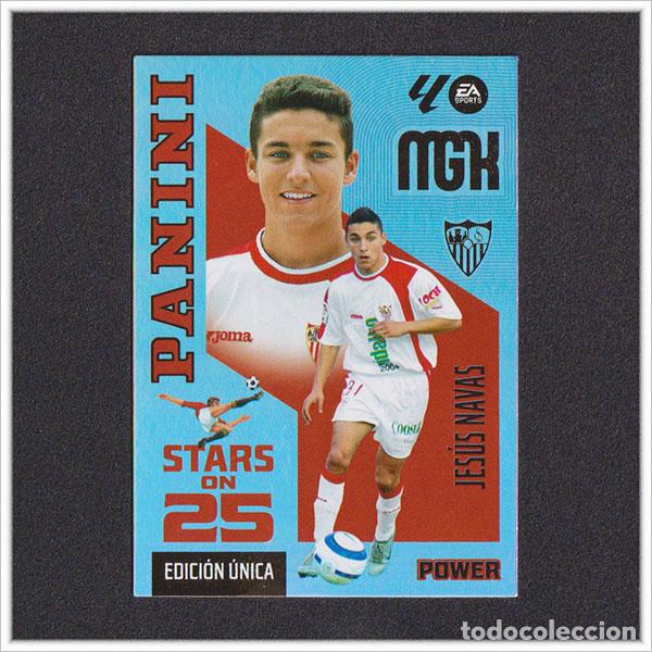 Cromos de f&uacute;tbol: MEGACRACKS 2026 2027 26 27 PANINI JESUS NAVAS 437P 437 SEVILLA STARS ON 25 POWER EDICI&Oacute;N UNICA MGK