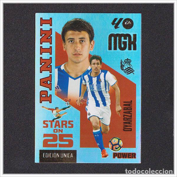 Cromos de f&uacute;tbol: MEGACRACKS 2026 2027 26 27 PANINI OYARZABAL 448P 448 REAL SOCIEDAD STARS ON 25 POWER UNICA MGK