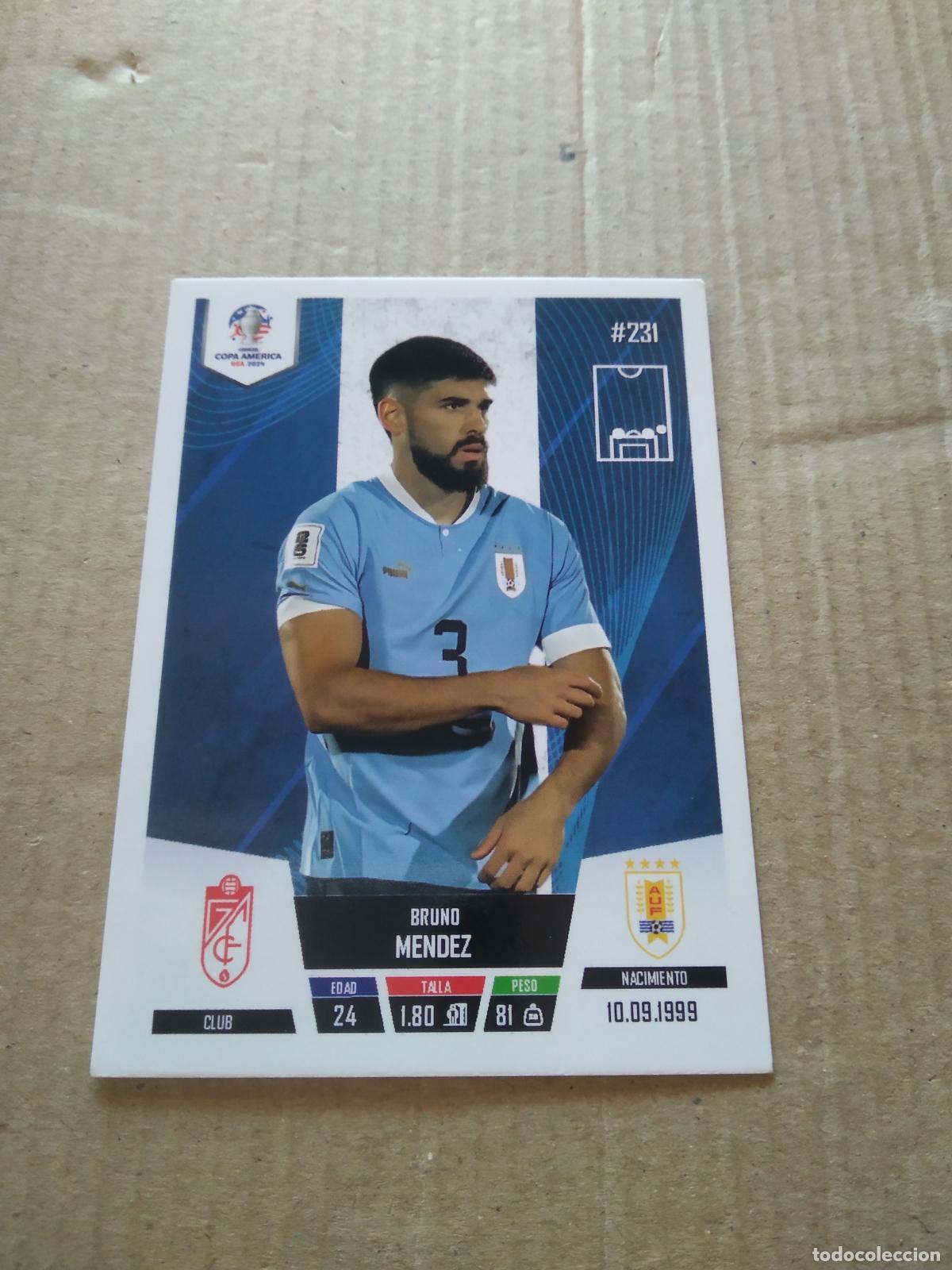 Cromos de f&uacute;tbol: 231 BRUNO MENDEZ URUGUAY CROMO FUTBOL COPA AMERICA 2024 EDITADO EN PERU
