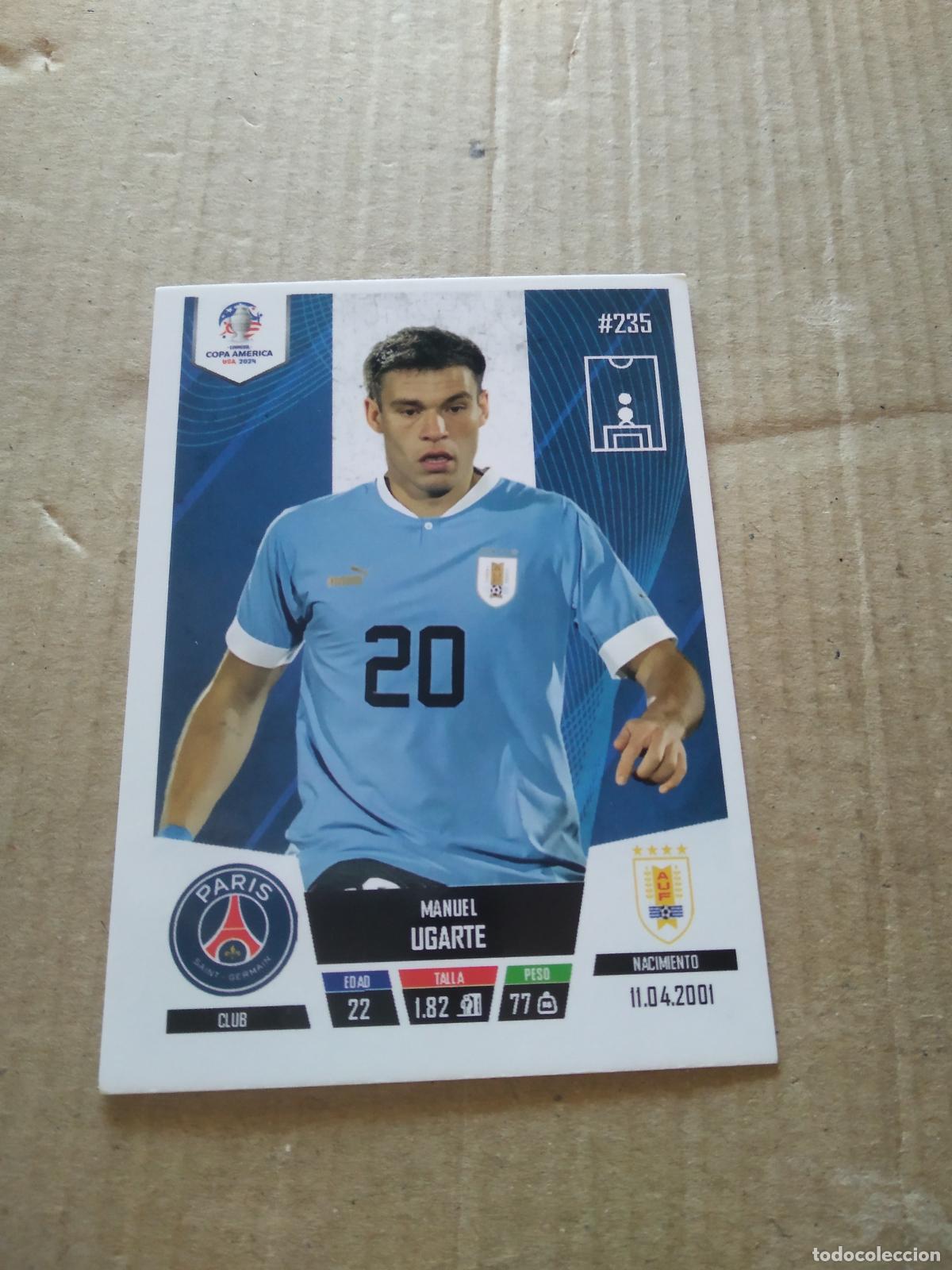 Cromos de f&uacute;tbol: 235 MANUEL UGARTE URUGUAY CROMO FUTBOL COPA AMERICA 2024 EDITADO EN PERU