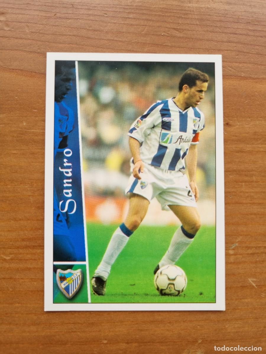 Cromos de f&uacute;tbol: 261 SANDRO (M&aacute;laga CF). Las Fichas de la Liga 2002 2003 02 03 (Mundicromo)