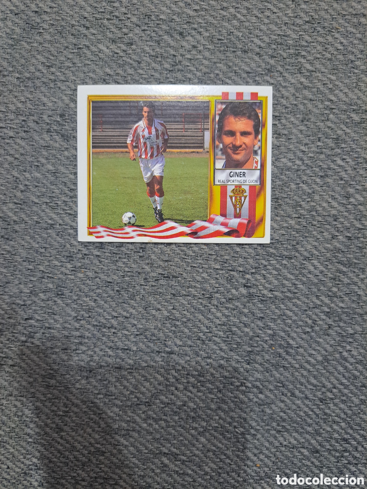 Cromos de f&uacute;tbol: Giner (Fichaje N&deg;15) Sporting de Gij&oacute;n. Liga Este 95-96