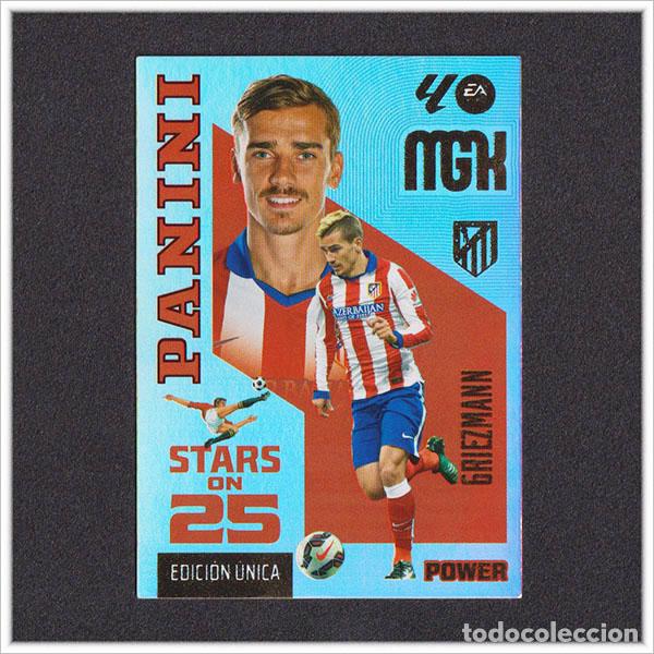 Cromos de f&uacute;tbol: MEGACRACKS 2026 2027 26 27 PANINI GRIEZMANN 443P 443 ATL&Eacute;TICO MADRID STARS ON 25 POWER UNICA MGK