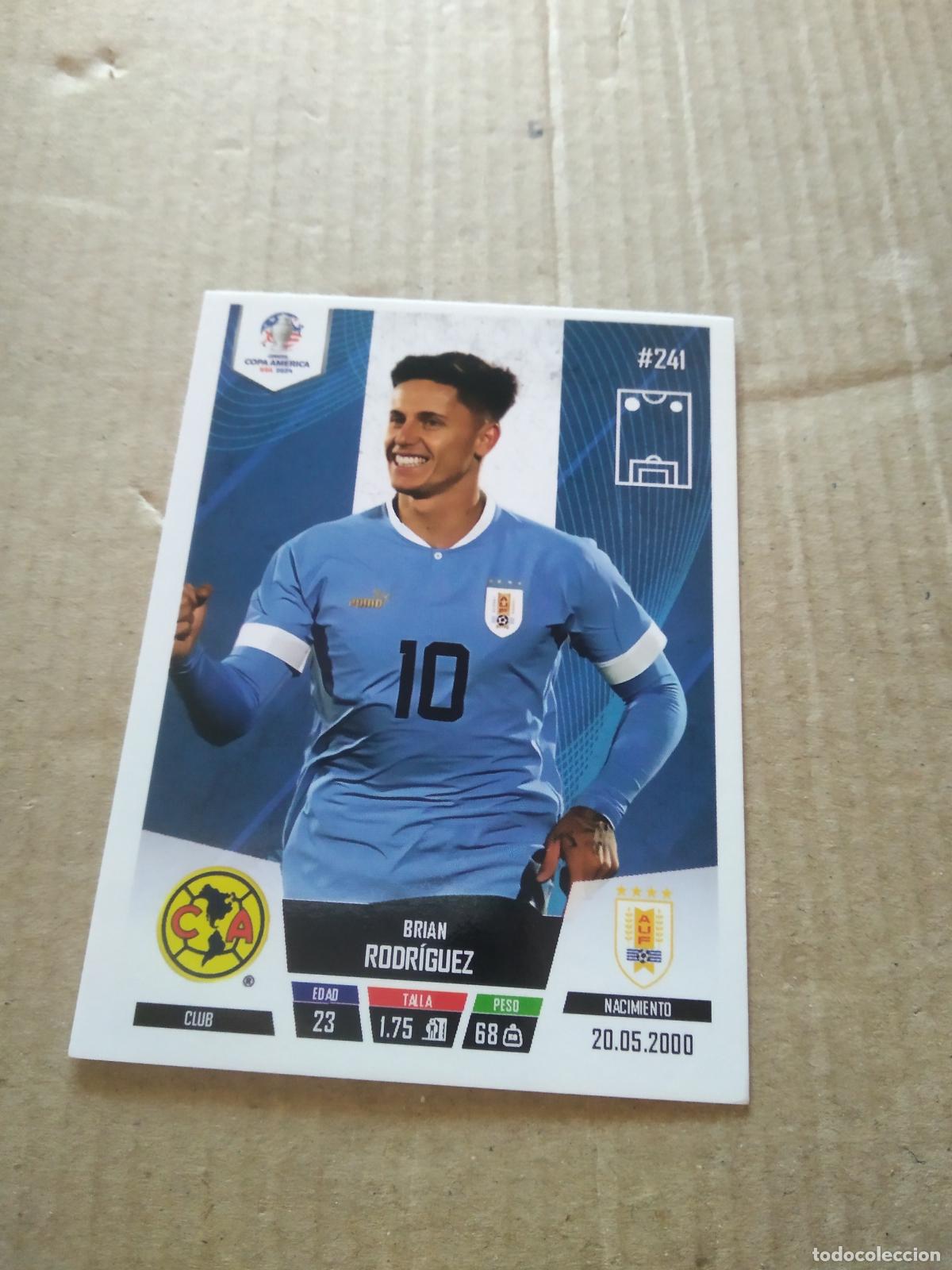 Cromos de f&uacute;tbol: 241 BRIAN RODRIGUEZ URUGUAY CROMO FUTBOL COPA AMERICA 2024 EDITADO EN PERU