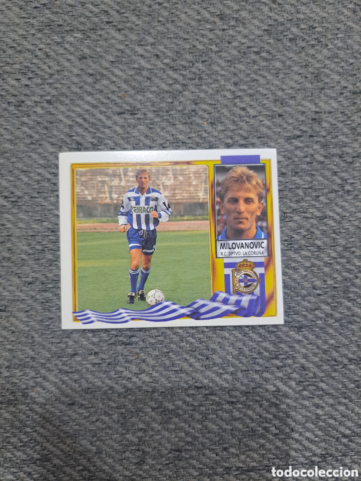 Cartes &agrave; collectionner de Football: Milovanovic (Coloca) Deportivo Coru&ntilde;a. Liga Este 95-96