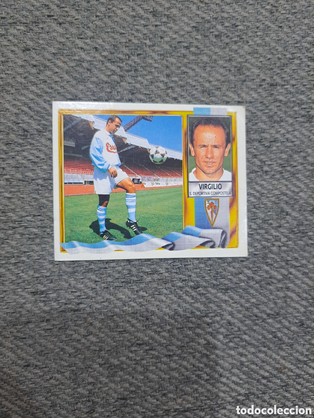 Cartes &agrave; collectionner de Football: Virgilio (Coloca) Compostela. Liga Este 95-96