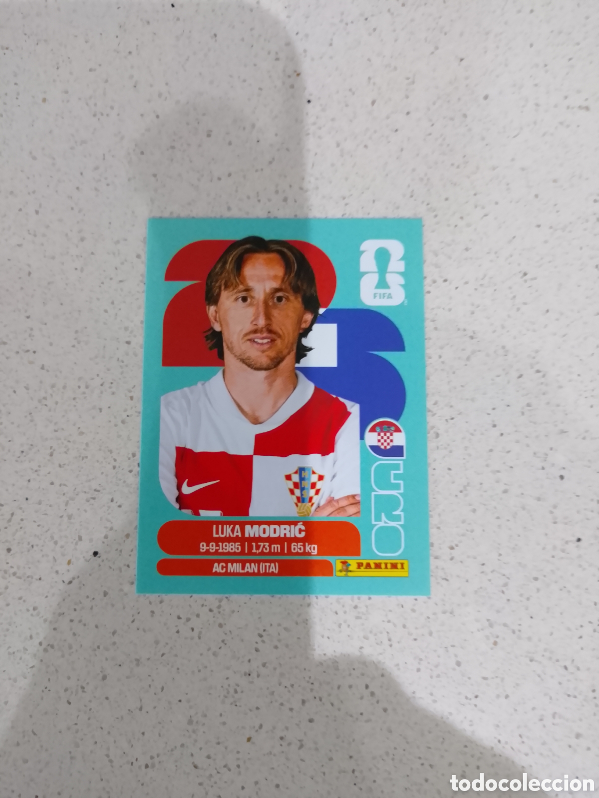 Fu&szlig;ball-Sticker: CROMO N&Uacute;MERO 9 MODRIC CROACIA. MUNDIAL 2026. PANINI.