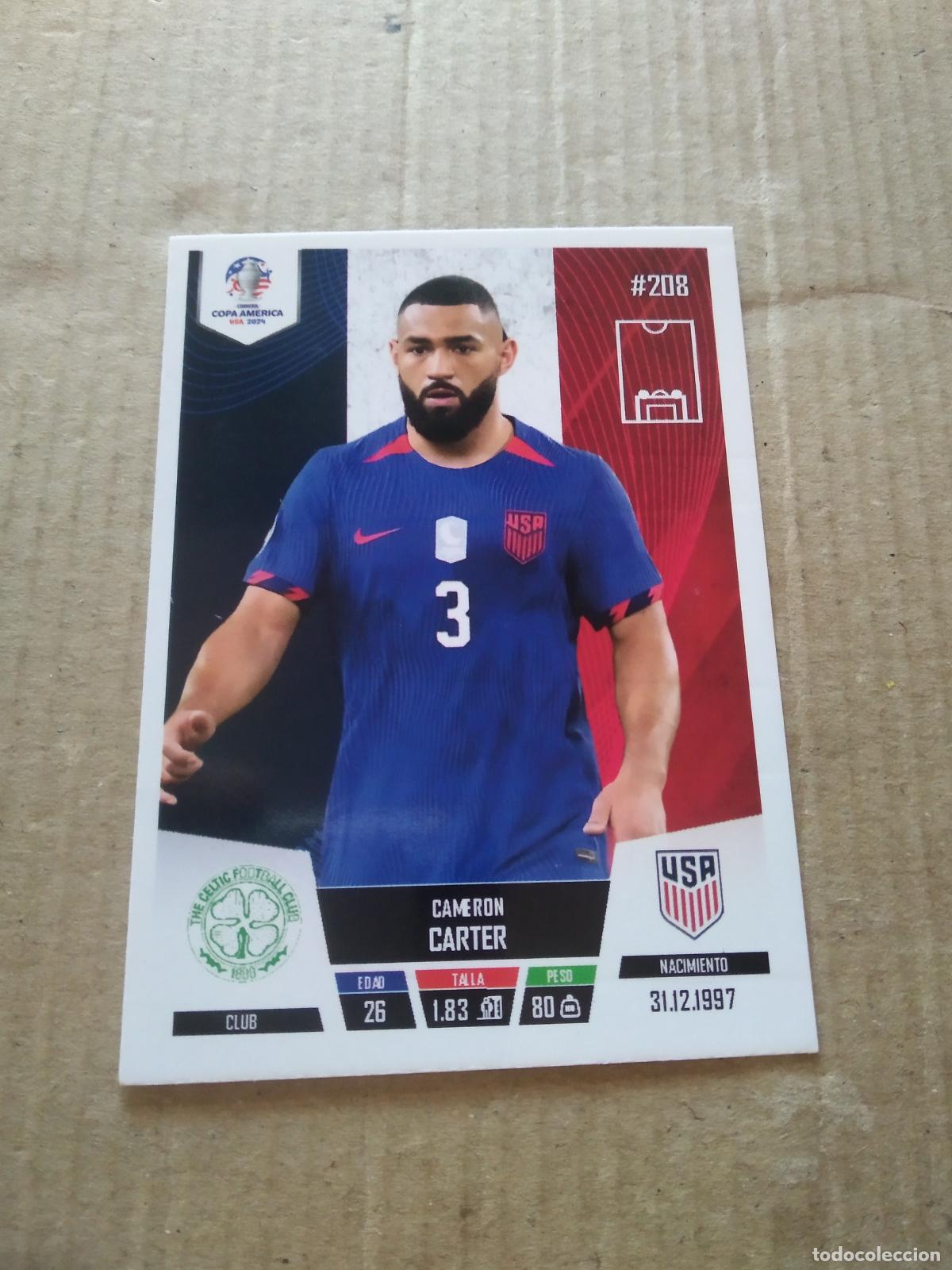 Fu&szlig;ball-Sticker: 208 CAMERON CARTER ESTADOS UNIDOS USA CROMO FUTBOL COPA AMERICA 2024 EDITADO EN PERU