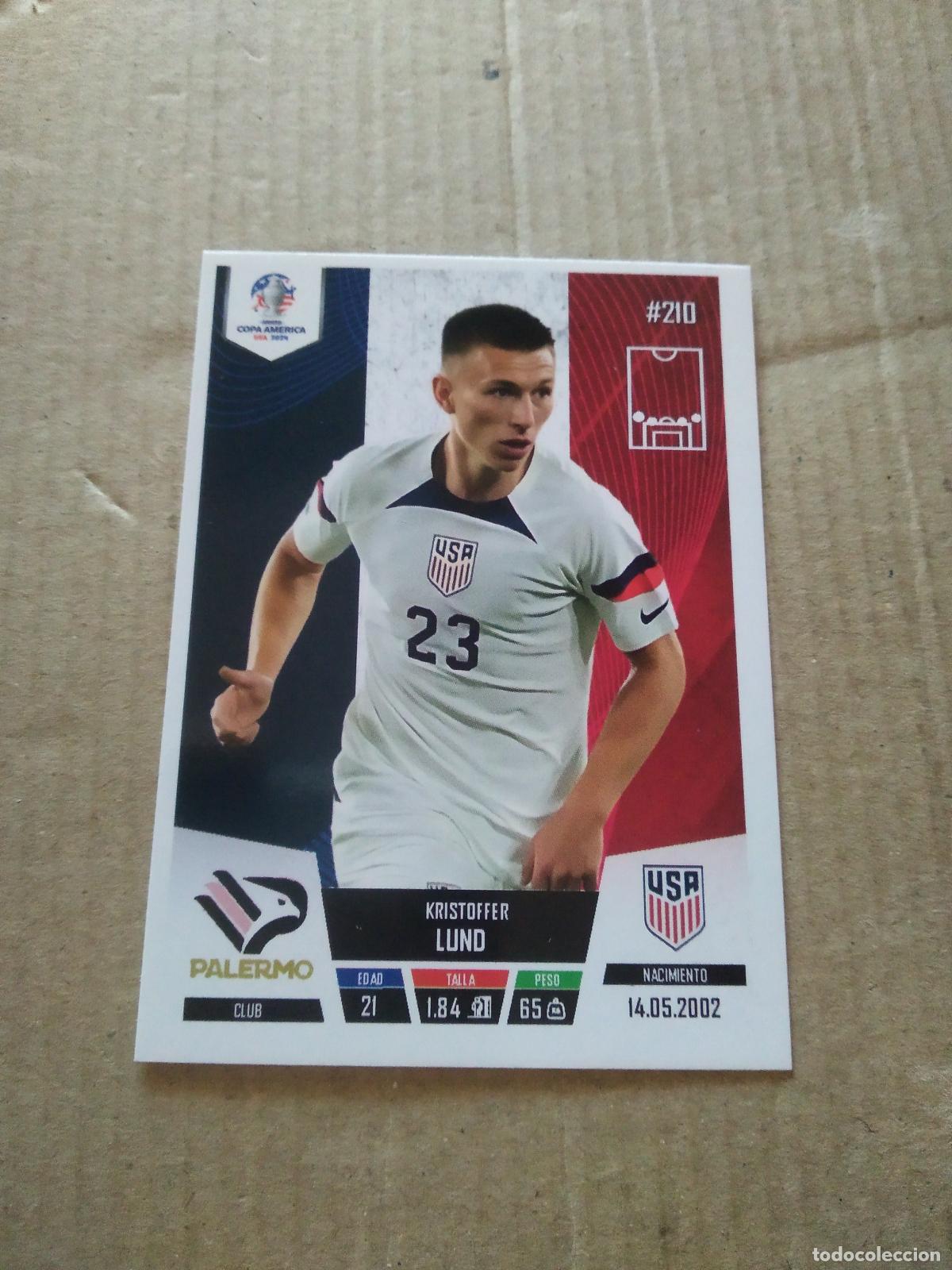 Fu&szlig;ball-Sticker: 210 KRISTOFFER LUND ESTADOS UNIDOS USA CROMO FUTBOL COPA AMERICA 2024 EDITADO EN PERU