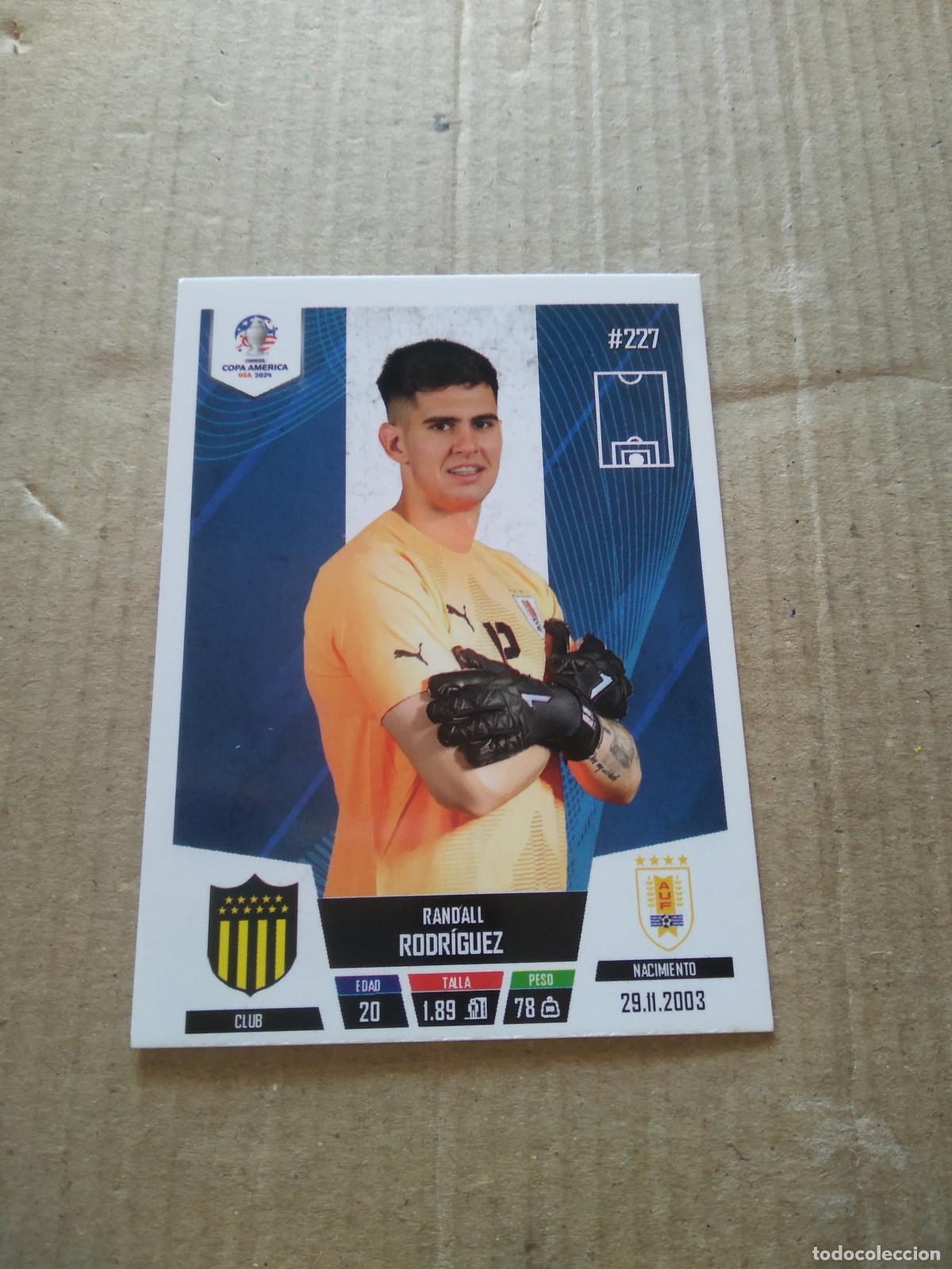 Cromos de f&uacute;tbol: 227 RANDALL RODRIGUEZ URUGUAY CROMO FUTBOL COPA AMERICA 2024 EDITADO EN PERU