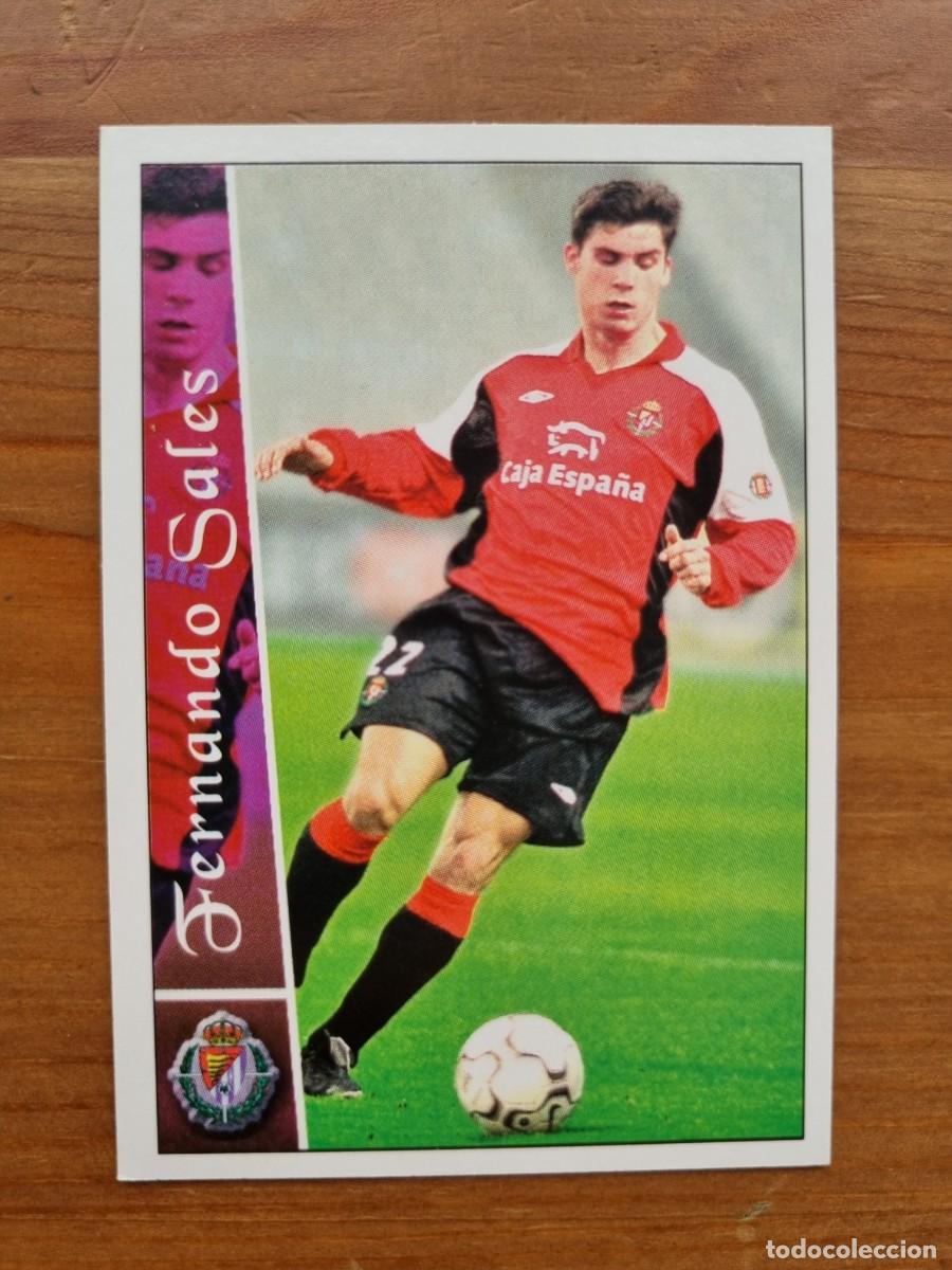 Cromos de f&uacute;tbol: 315 FERNANDO SALES (Real Valladolid). Las Fichas de la Liga 2002 2003 02 03 (Mundicromo)