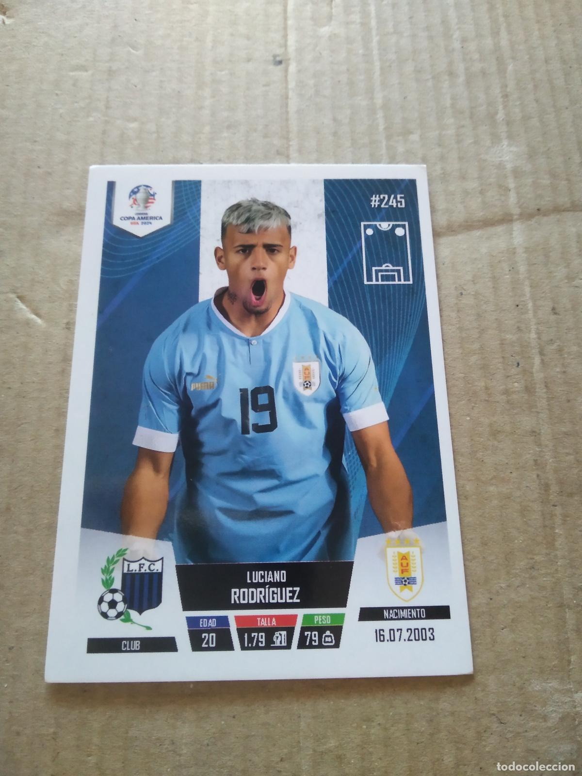 Cromos de f&uacute;tbol: 245 LUCIANO RODRIGUEZ URUGUAY CROMO FUTBOL COPA AMERICA 2024 EDITADO EN PERU