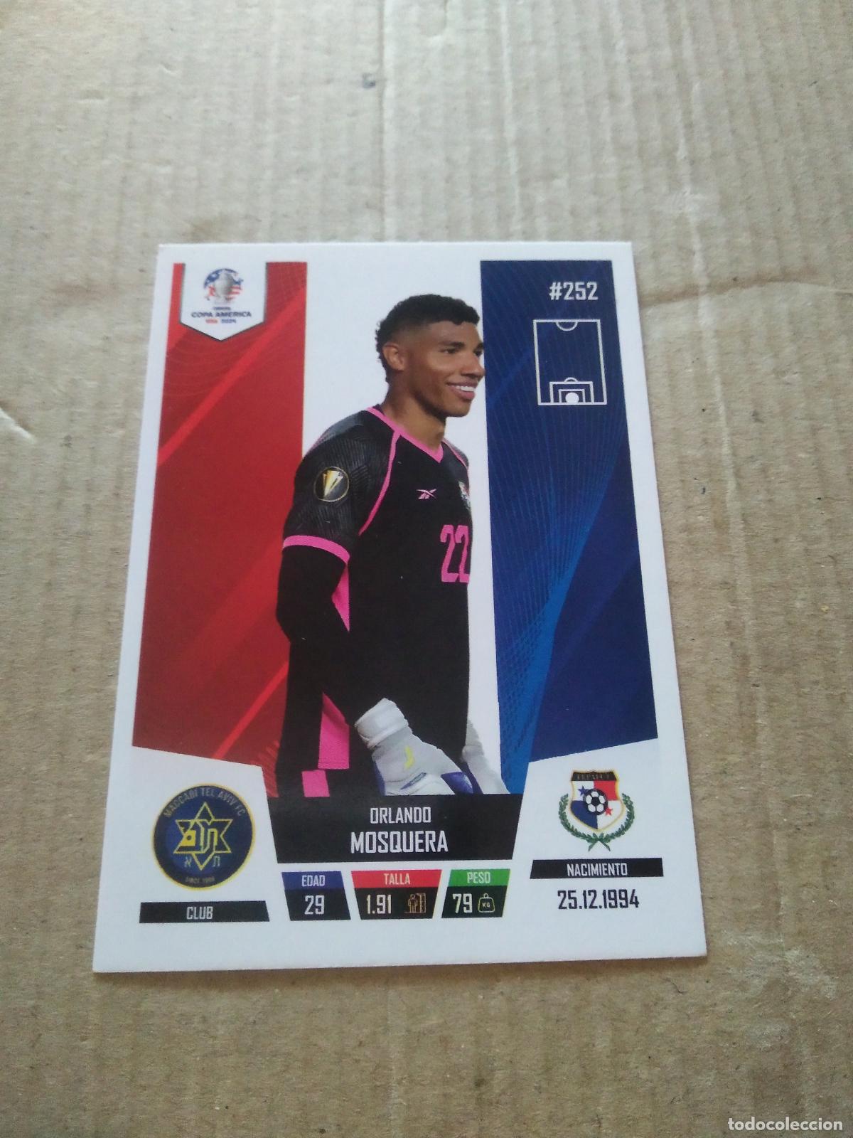 Cromos de f&uacute;tbol: 252 ORLANDO MOSQUERA PANAMA CROMO FUTBOL COPA AMERICA 2024 EDITADO EN PERU