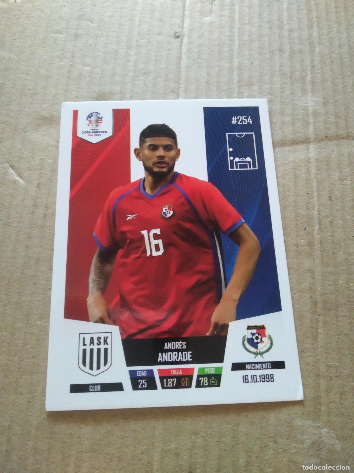 Cromos de f&uacute;tbol: 254 ANDRES ANDRADE PANAMA CROMO FUTBOL COPA AMERICA 2024 EDITADO EN PERU