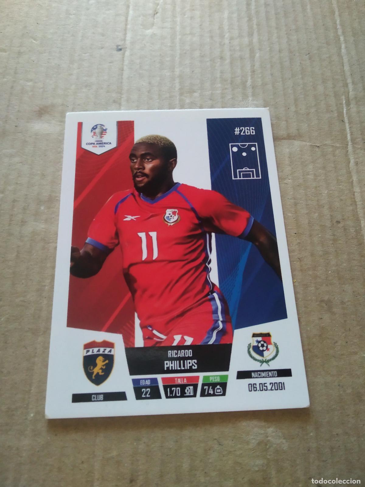 Cromos de f&uacute;tbol: 266 RICARDO PHILLIPS PANAMA CROMO FUTBOL COPA AMERICA 2024 EDITADO EN PERU