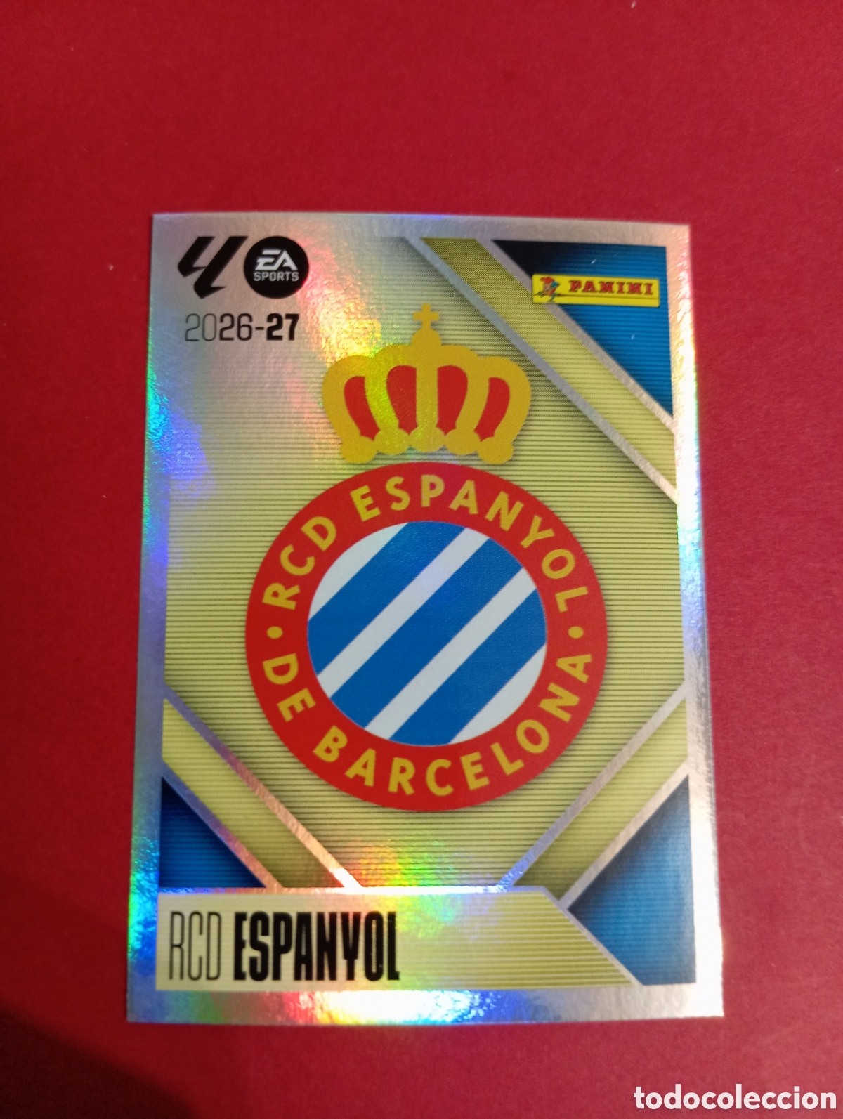 Cromos de f&uacute;tbol: Escudo del Espanyol n&deg;1 / PANINI LIGA ESTE 2026/2027